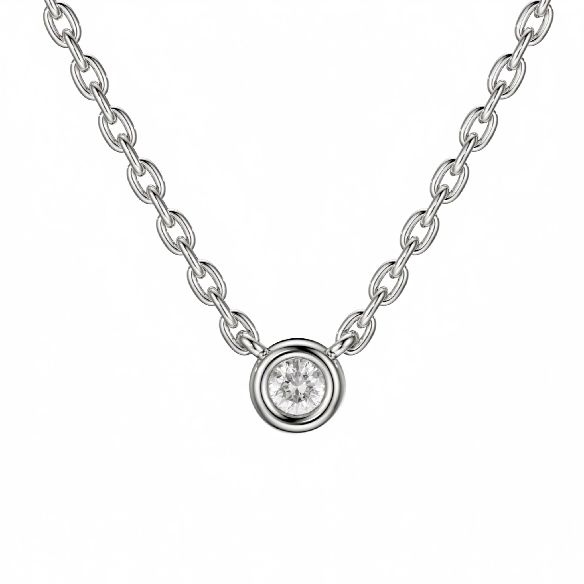 Timeless Bezel 0.04ct Pendant